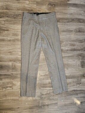 Michael Kors Men's Black and White Houndstooth Dress Pants